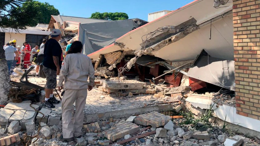 Deja diez muertos y 60 heridos techo derrumbado en iglesia de Tamaulipas