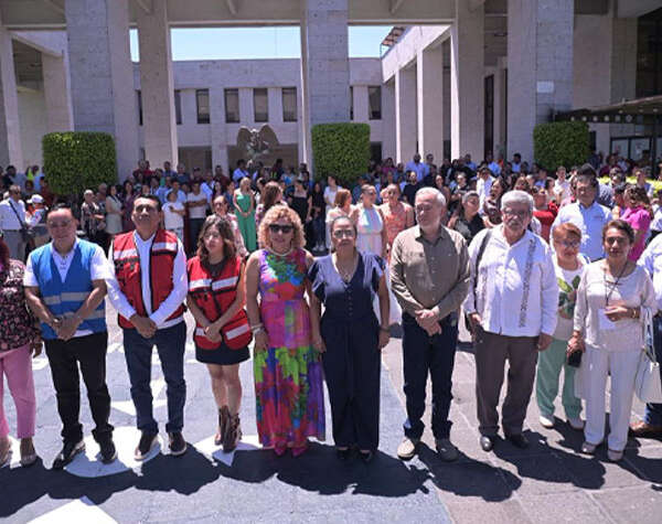 Participa Congreso de Veracruz en simulacro nacional de sismo