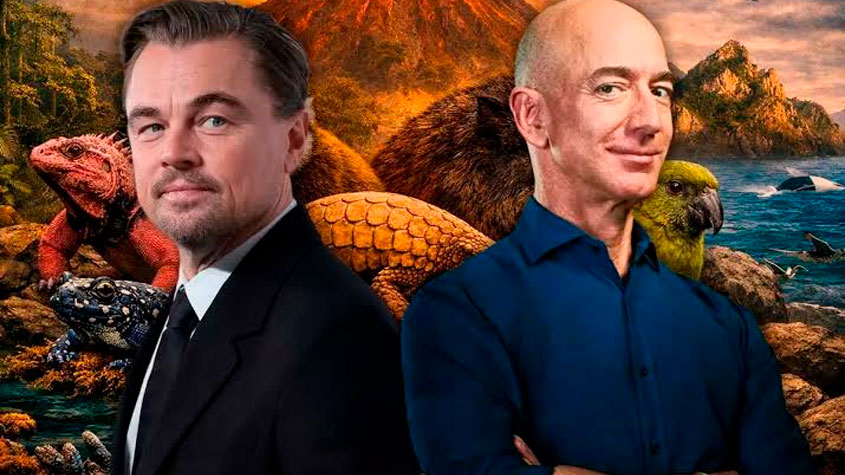 DiCaprio y Bezos encabezan fondo multimillonario para la protección de la fauna