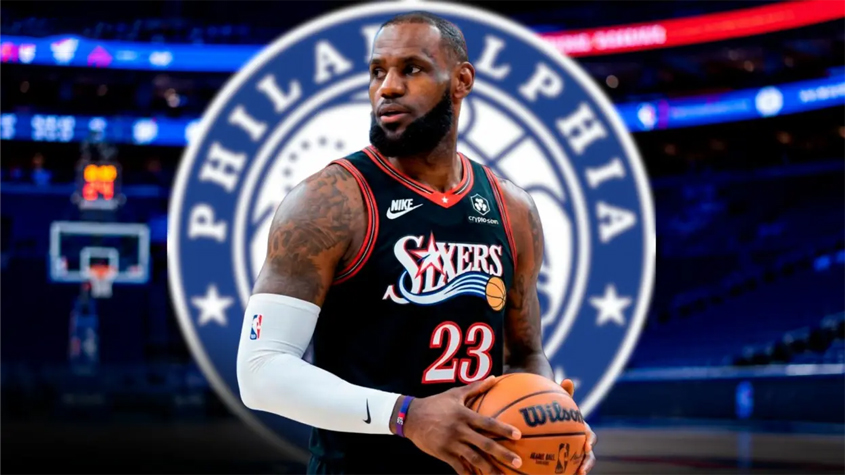 Así será el debut de LeBron James con los Philadelphia 76ers en la NBA