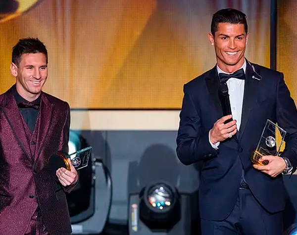 Messi y Cristiano Ronaldo, nominados al mejor Balón de Oro de todos los tiempos