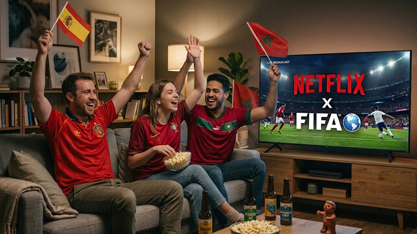 Netflix anuncia un acuerdo con la FIFA para la transmisión de los partidos de la Copa Mundial 2030